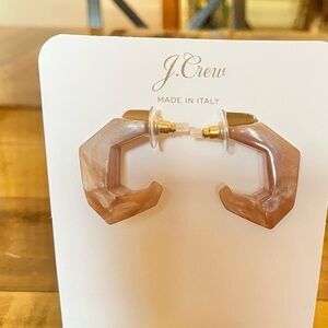 J Crew Made-in-Italy dimensional hoop earrings